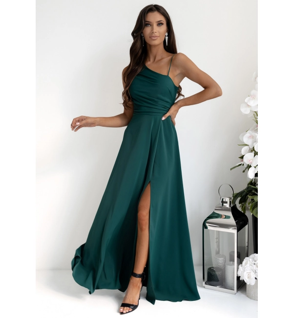 Šaty dlouhé společenské na ramínka dámské MONACO (32-40) POLSKÁ MÓDA PMLAM25001420-2