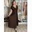Šaty dlouhé elegantní krátký rukáv dámské ANAPOLYS (M/L/XL ONE SIZE) ITALSKÁ MÓDA IM425893