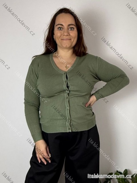 Sveter slabý na gombíky dlhý rukáv dámsky SIMONA (M/L/XL ONE SIZE) TALIANSKA MÓDA IMWAD25N8503-1/DUR