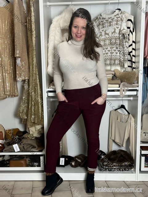 Kalhoty elegantní teplé  thermo dlouhé dámské (M/L-L/XL-2XL/3XL) AMZF AMZ22LM8310/DU