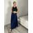 Sukně dlouhá s páskem dámská (S/M/L ONE SIZE) ITALSKÁ MÓDA IMSM26003