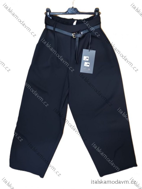 Kalhoty elegantní s páskem dámské (S/M/L ONE SIZE) ITALSKÁ MÓDA IMSM26036
