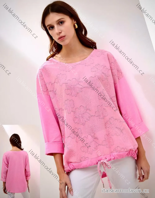 Tunika sťahovací dlhý rukáv dámska (S/M/L ONE SIZE) TALIANSKA MÓDA IMPLI2617031