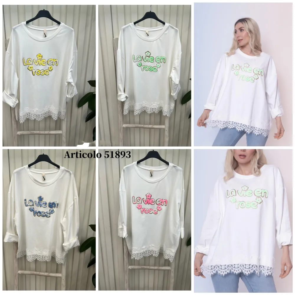 Tunika čipková dlhý rukáv dámska (S/M/L ONE SIZE) TALIANSKA MÓDA IMPLI2651893LAVIE