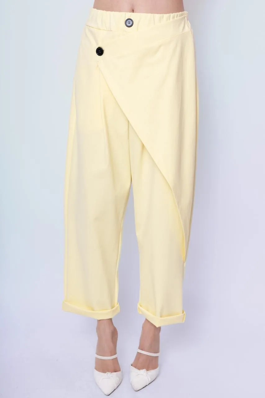 Kalhoty volnočasové tříčtvrťové 3/4 krátké dámské (S/M/L ONE SIZE) ITALSKÁ MÓDA IMPLI2651839