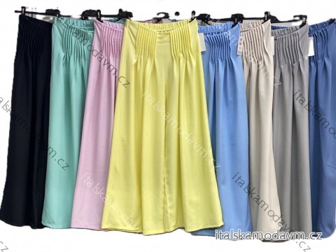 Kalhoty dlouhé letní dámské (S/M/L ONE SIZE) ITALSKÁ MÓDA IMC26022