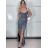 Šaty dlouhé společenské elegantní třpytivé na ramínka dámské STAR (XS/S/M ONE SIZE) ITALSKÁ MÓDA IMM25M29899