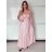 Šaty dlouhé společenské na ramínka dámské ELSA (S/M ONE SIZE) ITALSKÁ MÓDA IMPMD2643460/DU S/M Černá