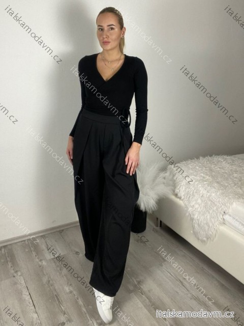 Kalhoty elegantní dámské (S/M/L ONE SIZE) ITALSKÁ MÓDA IMSM26035