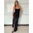 Šaty dlhé společenské na ramienka dámske LEONA (S/M ONE SIZE) TALIANSKA MÓDA IMPMD2643811/DU S / M ružová staroružová
