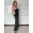 Šaty dlhé společenské na ramienka dámske ANNA (S/M ONE SIZE) TALIANSKA MÓDA IMPMD2645173/DU S / M vínová