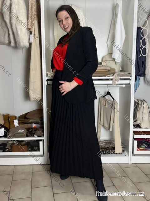 Sako elegantní dlouhý rukáv dámské (S/M/L ONE SIZE) ITALSKÁ MÓDA IM426038