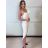 Šaty svatební společenské na ramienka dámske (S/M ONE SIZE) TALIANSKA MÓDA IMPMD2632688B/DUR S / M biela