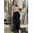 Nohavice letné zavinovací dlhé oversize dámske GINIE (S/M/L ONE SIZE) TALIANSKA MÓDA IMD24250/DU černá, S/M/L