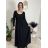 Šaty dlhé voľnočasové teplé dlhý rukáv dámske ALEX (S/M/L ONE SIZE) TALIANSKA MÓDA IM425574