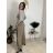 Nohavice maslové s opaskom dámske (S/M/L ONE SIZE) TALIANSKA MÓDA IMD25223/DR hnědá světlá S/M/L