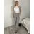 Kalhoty dlouhé elegantní dámské nadrozměr (S/M - M/L - XL/2XL) MIEGO MIE262539/DUR XL/2XL šedá