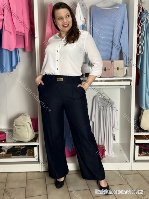 Kalhoty dlouhé elegantní dámské nadrozměr (S/M-M/L-XL/2XL) MIEGO MIE2511050/DUR