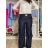 Kalhoty dlouhé elegantní dámské nadrozměr (S/M-M/L-XL/2XL) MIEGO MIE2511050/DUR S/M Černá