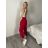 Kalhoty elegantní dámské (S/M/L ONE SIZE) ITALSKÁ MÓDA IM426030/DUR sv. růžová S/M/L