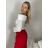 Tunika carmen krajková dlhý rukáv dámska (S/M ONE SIZE) TALIANSKA MÓDA IMM2645532/DUR S/M/L biela