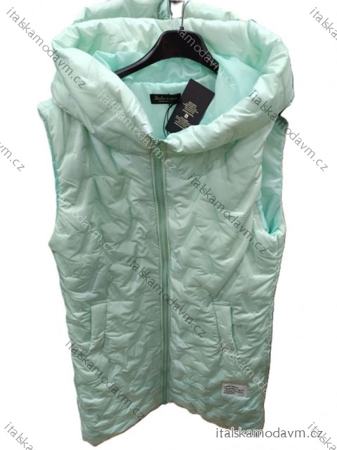 Vesta slabá s kapucňou bez rukávu dámska (S/M/L ONE SIZE) TALIANSKA MÓDA IMSM26040