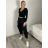 Kalhoty elegantní s páskem dámské (S/M/L ONE SIZE) ITALSKÁ MÓDA IMSM261111