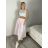 Sukně středně dlouhá dámská (S/M/L ONE SIZE) ITALSKÁ MÓDA IMWKH26945/DUR S/M/L růžová světlá