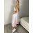 Sukně středně dlouhá dámská (S/M/L ONE SIZE) ITALSKÁ MÓDA IMWKH26945/DUR S/M/L růžová světlá