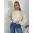 Sveter tenký oversize dlhý rukáv dámsky (M/L/XL ONE SIZE) TALIANSKA MÓDA IM426057