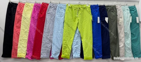 Nohavice strečové dámske nadrozmer (46/48/50 ONE SIZE) TALIANSKA MÓDA IM426065