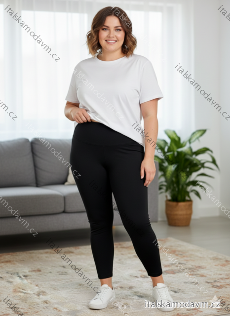 Legíny bambusové  dámske nadrozměr  (2XL/3XL-3XL/4XL- 4XL/5XL-5XL/6XL) MIE25DM-030/DUR 2XL/3XL Černá