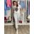 Tepláky/Kalhoty elegantní oversize dlouhé dámské (S/M/L ONE SIZE) ITALSKÁ MÓDA IMD26003/DUR S/M/L šedá