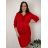 Bolerko dlhý rukáv dámsky nadrozměr (38-50) POLSKÁ MÓDA PMF251111R/DUR 46 červená
