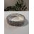 Bižuterie štrasový náramek kamínky úzký 3 řadový dámský (18 cm) FASHION JEWELLERY JEW26013/DUR