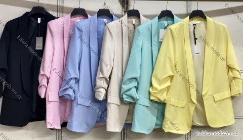 Sako elegantní dlouhý rukáv dámské (S/M/L ONE SIZE) ITALSKÁ MÓDA IMC25328