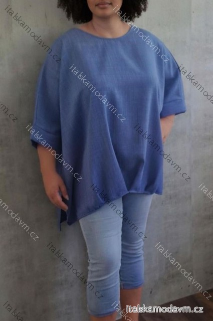 Tunika 3/4 dlhý rukáv dámska (S/M/L ONE SIZE) TALIANSKA MÓDA IMD26009