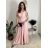 Šaty elegantné dlouhé bez rukávu rukávu dámske SARA (M/L/XL ONE SIZE) TALIANSKA MóDA IM4251146