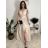 Šaty elegantné dlouhé bez rukávu rukávu dámske SARA (M/L/XL ONE SIZE) TALIANSKA MóDA IM4251146/DUR zelená lipová M/L/XL
