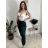 Kalhoty elegantní dámské (S/M/L ONE SIZE) ITALSKÁ MÓDA IM426030