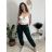 Kalhoty elegantní dámské (S/M/L ONE SIZE) ITALSKÁ MÓDA IM426030