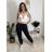 Kalhoty elegantní dámské (S/M/L ONE SIZE) ITALSKÁ MÓDA IM426030