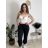 Kalhoty elegantní dámské (S/M/L ONE SIZE) ITALSKÁ MÓDA IM426030