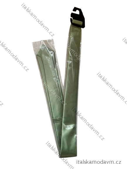 Kravata pánská úzká 6x72,5cm JASMAN (one size) turecká móda JSM25001/DUR zelená lipová