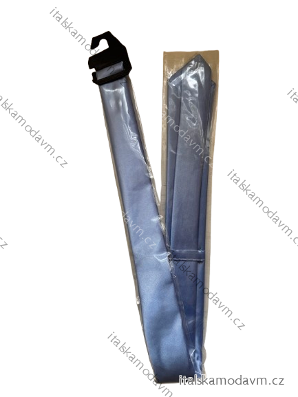 Kravata pánska úzka 6x72, 5cm JASMAN (one size) turecká móda JSM25001/DUR světle modrá