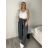 Nohavice volnočasové s opaskom dámske (S/M/L ONE SIZE) TALIANSKA MÓDA IMSM261119