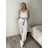 Nohavice volnočasové s opaskom dámske ANNA (S/M/L ONE SIZE) TALIANSKA MÓDA IMSM261125