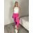 Kalhoty strečové dlouhé dámské PANTALONE (S/M/L ONE SIZE) IMPOZ25LV-6318/DUR fuchsiová S/M/L
