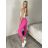 Kalhoty strečové dlouhé dámské PANTALONE (S/M/L ONE SIZE) IMPOZ25LV-6318/DUR fuchsiová S/M/L