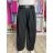 Nohavice elegantní dlhé s opaskom dámske BEATA (S/M/L ONE SIZE) TALIANSKA MÓDA IMWHA261112/DUR S/M/L čierna